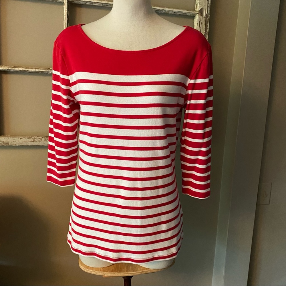 New condition 100% cotton striped top.
